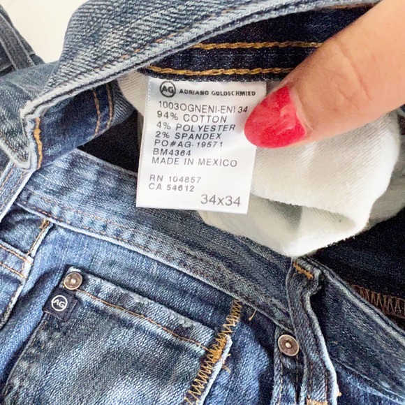 AG Adriano Goldschmied The Fillmore Relaxed Bootcut Jeans Men's Size 34 x 34 - Picture 7 of 9